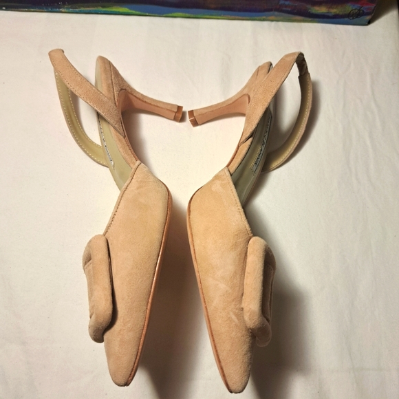 Manolo Blahnik sling back heels 1 1 Hr Sale💥 - Picture 2 of 5